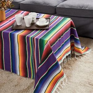 Table Cloth Mexican Tablecloth For Party Wedding Holidays Home Decorations Picnics Dining Cover Tassels Blanket 150x215cm