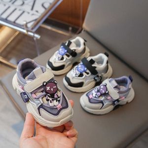 HBP NON-Brand Cartoon Girls Shoes Spring and Autumn 2024 New Childrens Sports Shoes for Boys and Fathers Mesh Breathable Small and Medium Childrens Trendy