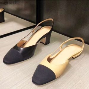 Новый стиль летние пляжные сандалии дизайнерская повседневная мода 100% кожаная пряжка с густым каблуком Baotou Леди.