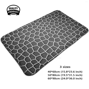 Ковры схема Voronoi - слоистые серые 3D -товары для дома коврик коврик для ковров