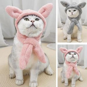 Dog Apparel Hat Cozy Winter Pet With Adorable Three-dimensional Ears Stylish Cat Headgear For Ultimate Comfort Warmth Durable