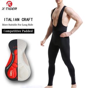 X-Tiger Whole Siyah 5D Jel Pad Pro Bisiklet Biber Pantolon Bisiklet Bisiklet Pantolon Anti-Sweat Hızlı Kuruydu Bisiklet Bisiklet Pantolon240328