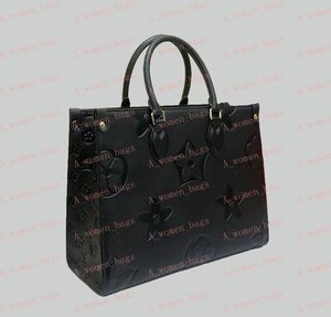 حقيبة مصممة فاخرة على متن زهرة سوداء مزخرفة سعة كبيرة GM MM حقيبة الأزياء كيس فيممي أكياس الكتف