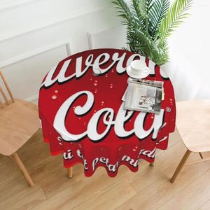 Table Cloth Auvergnat Cola Tablecloth 60in Round 152cm Wrinkle Resistant Protecting Festive Decor