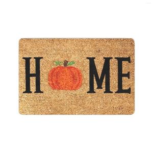 Carpets Pumpkin Welcome Home Halloween Doormat Outdoor Entrance Indoor Floor Mat Funny Decorative Rug Shoes Door