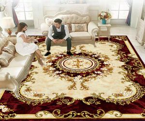 New s Luxury European Style Super Soft Printed Carpet Antiskid Nonfade Lower Rug for Living room Door mat8108371