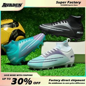 American Football Shoes Vuxna män Ultralight Soccer Ankle Boots High Quality Children's Outdoor Sneakers