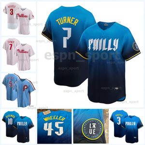 Harper Jersey Kyle Schwarber Trea Turner J. T. Realmuto Alec Bohm Bryson Stott Rhys Hoskins Aaron Nola Brandon Marsh Zack Wheeler Mike Schmidt City Connect Jersys