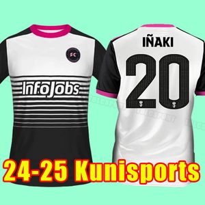 2024 Kunisports Inaki Mens Soccer Jerseys Kun Jandro Sergi Saviola Home Football Shirts半袖ユニフォーク