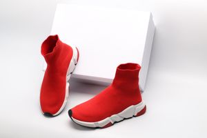 Designer sock shoes men women trainers speed platform Triple White Black Red Yellow Light Pink Neon runner flat casual shoes sizes 35-46