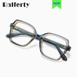 サングラスフレームラルファティ高品質の酢酸眼鏡メガネ処方メスアンチブルーライト0ディオプター光学フレーム