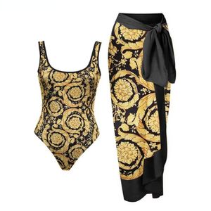 Vestidos casuais femininos designer vintage roupas de banho de ouro sem costas de volta para as costas