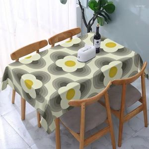 Table Cloth Oilproof Abstract Flowers Scandinavian Cover Fitted Geometric Orla Kiely Backed Edge Tablecloth For Dining