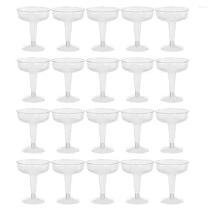 Moldes de cozimento Plástico Champanhe flautas descartáveis - 20pcs copos de copo de festas para festas