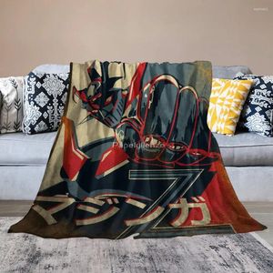 Filtar Picknick Mazinger Z Linear Low Poly 13 Woolen Filty Novel Miste Wrincling Hållbara vävtapare