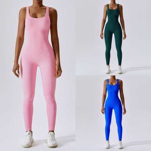 Lu Align Jumpsuit Align Woman Outfits Gym Sporty Fitness Set Seamless Pilates Dancing Workout Clothes For Women Sportwear Training Wear Jogger Lemon Woman Lady Lady