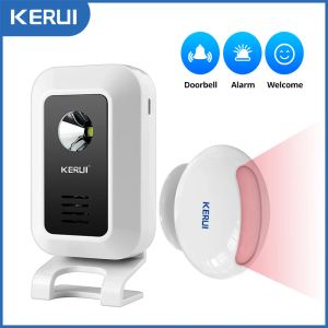 Gloves Kerui M7 Welcome Motion Sensor Security Alarm 32 Songs Doorbell Chime Wireless Smart Home Led Night Light Door Window Store Shop