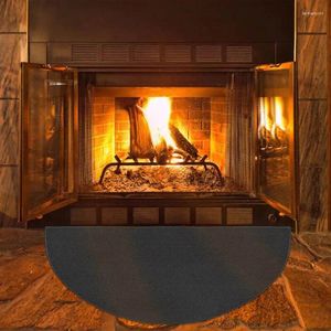 Mattor eld bör spara mattan kol grillmatta svart värme retardant slip utomhus skydd däck mattning