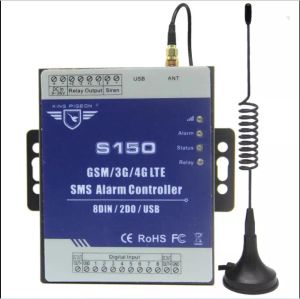 Sats 2G 3G 4G Industrial Automation Security GSM Alarm Controller Module med 8DIN 2DO SMS Remote Control Switch