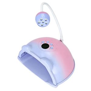 2 I 1 Nail Lamp Motion Sensing Nail Dryer för härdning av gel nagellack 48+6 UV LED -lampa Professionell manikyrsalongverktyg