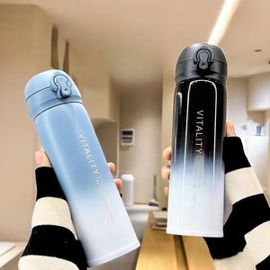 Office di bollo vuoto portatile a gradiente coreano Utilizzo della tazza di caffè in acciaio inossidabile tazza thermos 240402