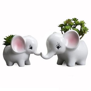 Pflanzer Töpfe Elefanten Keramik Blumentopf Fleischig Blumenpot Europäer kreatives handgefertigt
