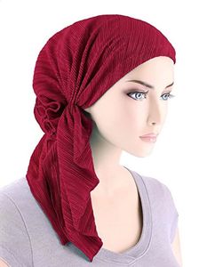 Fashion Muslim Woman Inner Hijabs Hats Turban Head Cap Hat Beanie Ladies Hair Accessories Muslim Scarf Cap Hair Loss 240403