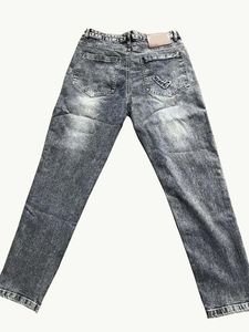 Мужские брюки дизайнер L Брюки для брендов для мужских джинсов Тенденции высокого качества байкер -байкер Slim Fit Motorcycle Mans Jeans Men Sweat Aun