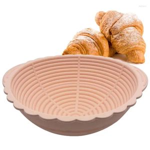 Baking Tools Silicone Bread Proofing Basket Portable Foldable Sourdough Round Container For Pizza Home Kitchen Tool