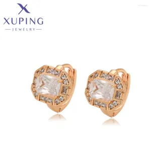 Hoop Ohrringe Xuping Schmuck modische exquisite einfache goldene Farbe Piering für Frauen Mädchen Weihnachtsfeier Geschenke x000718232