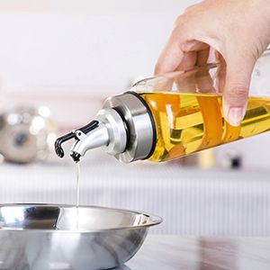 Cooking Seasoning Bottle Dispenser Sauce Bottle Glass Storage Bottles for Oil and Vinegar Creative Kitchen Tools Accessories