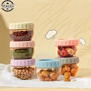 Storage Bottles Plastic Sealed Food Jar Spice Teas Beans Dry Fruit Candy Preservation Bottle Boxes Container Kitchen Tools