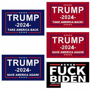 Banner Flags Trump Flag 2024 Election Donald Save America Again 150x90cm 5 Styles ZZC2984 Droping Deliver Deliver Home Garden Festive Party Sup Dhnde