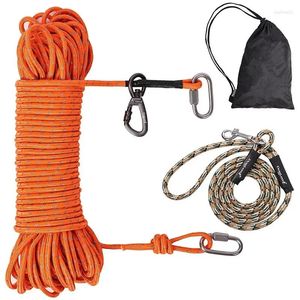 Hundhalsar Stark koppel Pet Leash Ropes Reflective Training Line Walking With Lock Buckle mångsidig pålitlig