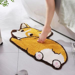 Carpets Bathroom Door Entrance Mat Animal Bath Rug Non-Slip Toilet Floor Absorbent Anti-Slip