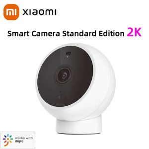 Kameror Original Xiaomi Smart Home WiFi Surveillance Security Camera 2K Webcam Night Vision Inomhus Baby Video Monitor Arbetet med Mijia