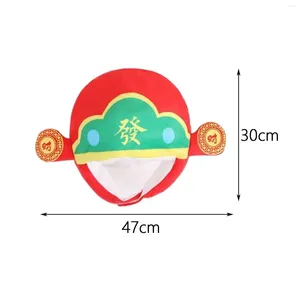 Party Supplies Plush Hat Chinese Headgear Novelty Unisex For Spring Festival