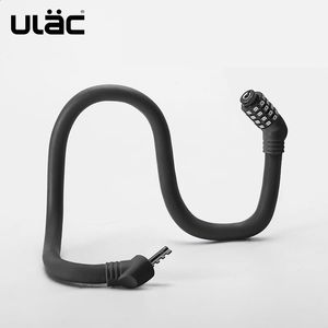 ULAC Cycling Lock MTB Road Bike Password Nyckel Antisheft Memory 4 Färger Ultralight Portable Steel Bicycle Safe Accessories 240401