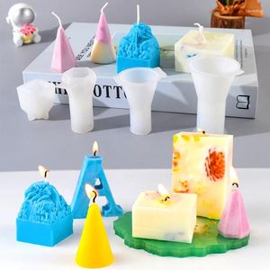 Baking Moulds DIY Epoxy Candle Mould Cone Ring Holder Pendant Resin Set Silicone Molds Making