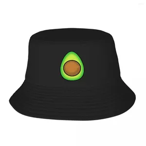 Berets Avocado StickerMagnet Bucket Hat Panama For Kids Bob Hats Hip Hop Fisherman Summer Beach Fishing Unisex Caps