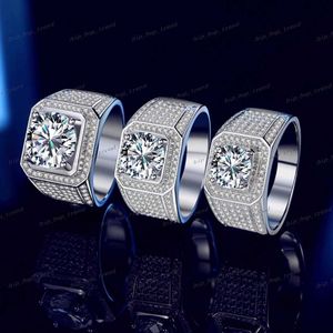 Zhong Nuo Luxury Fine Gra Certified Moissanite Jewelry Men Moissanite Ring