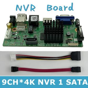 セットH.265 9CH*4K NVRネットワークDVRデジタルビデオレコーダーボードIPカメラMAX 8Tモーション検出OVNIF CMS XMEYE SATA LINE P2Pクラウド