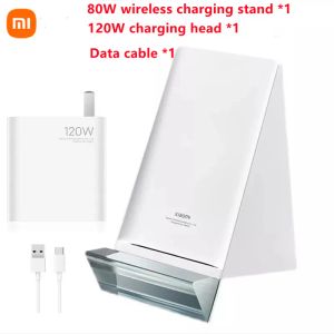 Şarj Cihazları Orijinal Xiaomi 80W Kablosuz Fast Charger, iPhone 12 Xiaomi 11Pro Ultra Samsung 120W Şarj Cihazı 6A Kablosu için uygundur