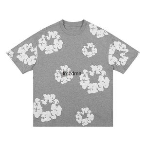 Projektant Floral Graphic Harajuku bawełniany druk szorty męskie Demins łzy koszuli szorty kobieta swobodny druk desk -łzy koszula krótkie spodnie 9973