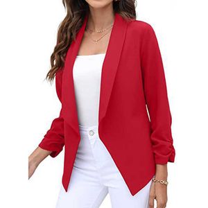 Factory Wholesale Cheap Soft and Thin Blazers Ladies Women for Long Sleeve Jackets High Quality China Casual Femme 2022