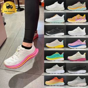 Big Size 12.5 36-45 Running Shoes For Women Bondi 8 Clifton 9 Kawana Mens designer shoes Athletic Road Shock Absorbing Sneakers trail trainer Gym workout Sports Shoes