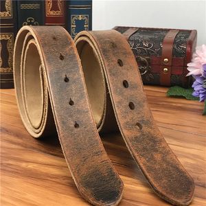 TOP Quality Leather Belts Without Buckles Men Belt Ceinture Homme Mens Leather Belts Without Buckles 105-125CM SP05 240325