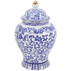 Vases Bulk Blue White Porcelain Jar Ceramic Flower Ginger Ceramics Multi-Function Storage Canister