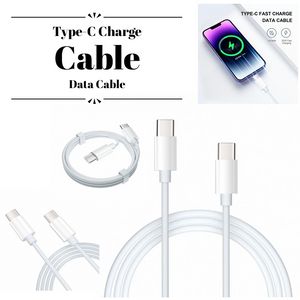 Venda quente de alta velocidade USB Tipo C Tipo C 20W Cabo de dados de 1m/ 3ft Cabo de carga para iPhone 15/15 Pro Max/ 15 Plus em estoque