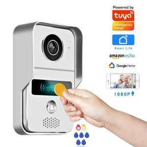 Doorbells 1080P Tuya Smart Video Doorbell Wifi Wireless Video Intercom For Home Security Protection Google Home Apartment Tuya Door Bell